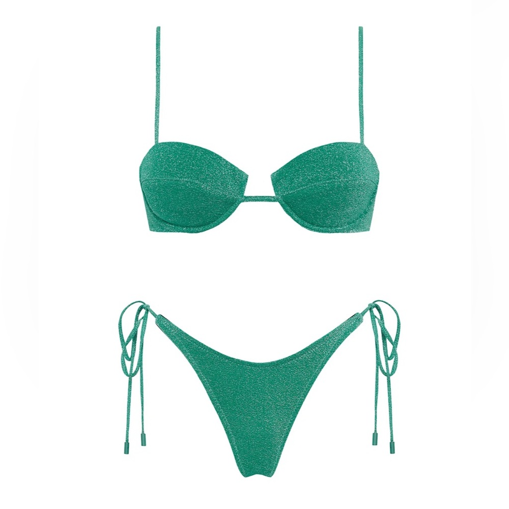 TRIANGL Swimwear Bikini SMALL -MALA - JADED SPARKLE